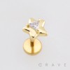 STAR WITH TRIANGLE CZ 316L SURGICAL STEEL LABRET SET
